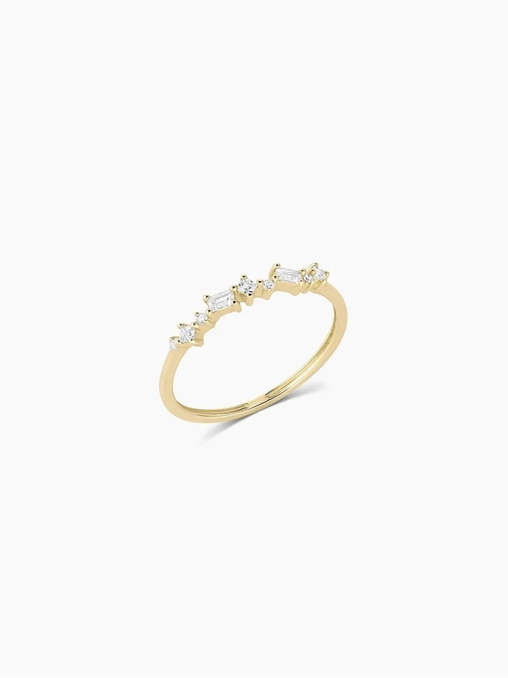 Delicate Gold Starline Ring - Gold